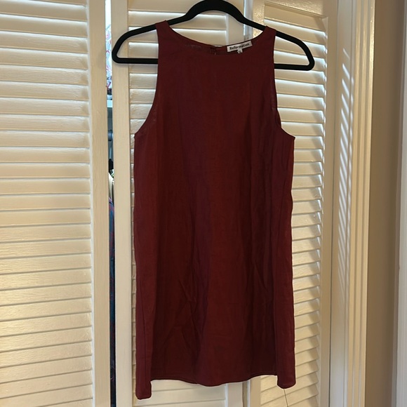 Reformation Jessi Linen Dress in Chianti - Picture 1 of 4